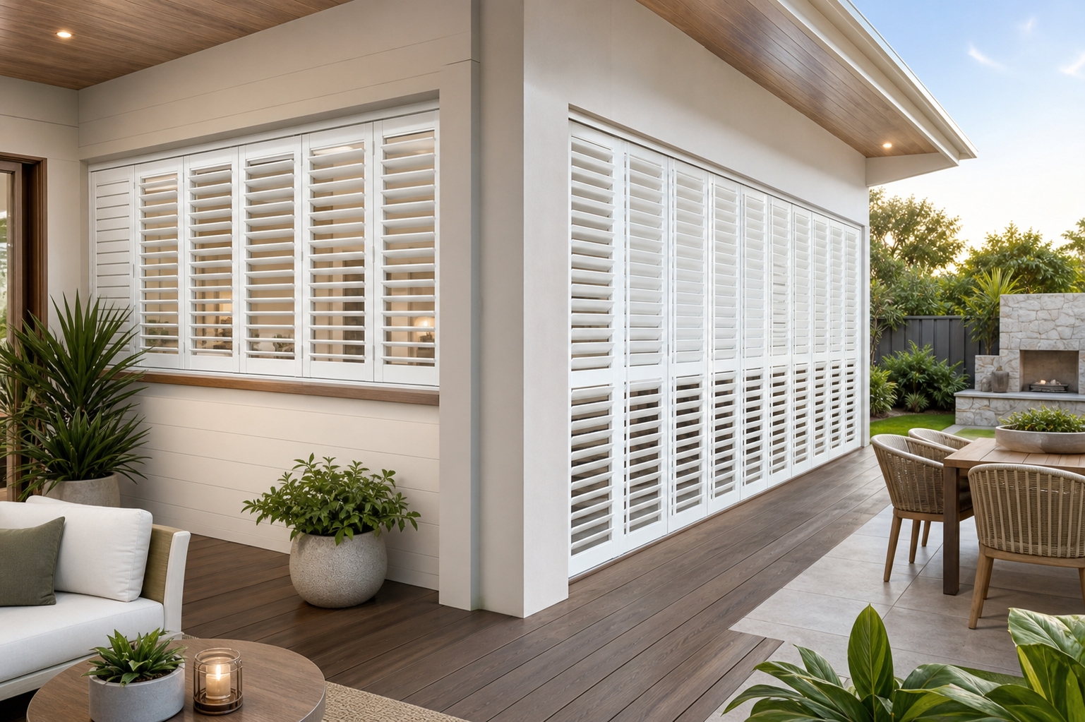 Aluminium Plantation Shutters – Finish Sample